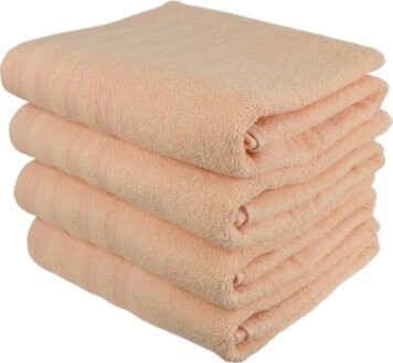 DOMMIO Uni Súprava froté osušiek 70 × 130 cm 4 ks lososové