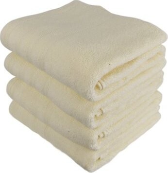 DOMMIO Uni Súprava froté osušiek 70 × 130 cm 4 ks krémové