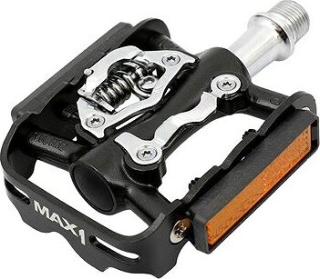 Pedále MAX1 SPD Tour, jednostranné, čierne