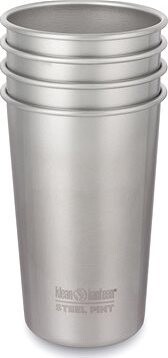 Klean Kanteen antikorové tégliky, brushed stainless, 4 ks, 473 ml