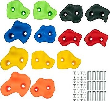 Kruzzel 25396 Lezecké úchyty - kameny, plastové, 15 ks