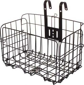 Merco Basket Solid košík na riadidlá, čierny, multipack 2 ks