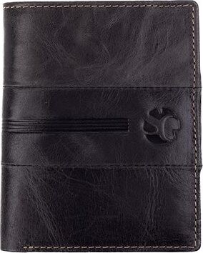 SEGALI Pánska peňaženka kožená 1041 čierna