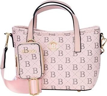 BERTOO Dámska kabelka Sara pink logo