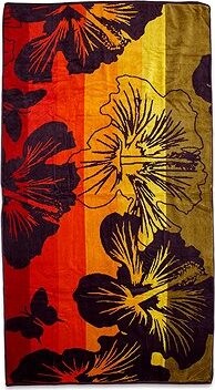 Svitap sleepwell Plážová osuška Veľké kvety 90 × 170 cm