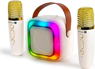CONNECT IT 2Mic Karaoke + 2× mikrofón BÉŽOVÝ