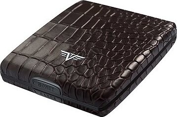 Tru Virtu Money & Cards Beluga – leather Croco Brown