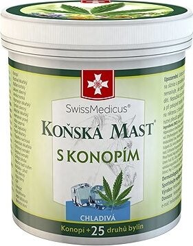 SwissMedicus Konská Masť s Konopami Chladivá 250 ml
