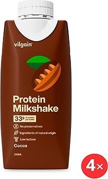 Vilgain Protein Milkshake 4× 330 ml cocoa