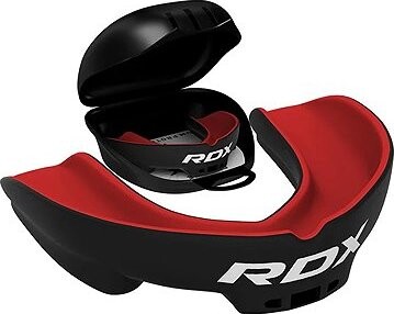 RDX 3w Chránič zubov pre dospelých, čierno-červený