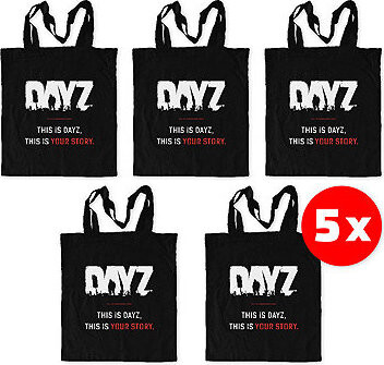 DayZ Eco – Friendly Shopping Bag Black 5 ks – taška