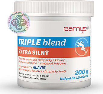 Barny's Triple blend Extra silný 200 g s arómou a sladidlom