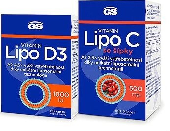 GS Lipo C 100 kapsúl + Lipo D3 60 kapsúl