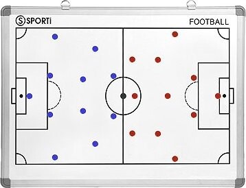 SPORTI FRANCE Futbalová taktická tabuľa – obojstranná 60 × 90 cm