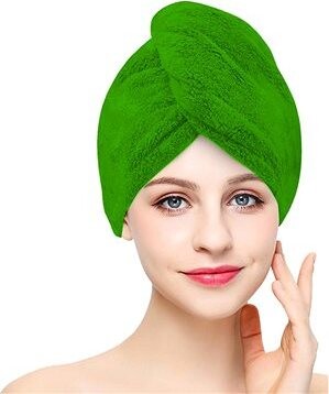 Kaptan Rychleschnoucí froté turban na vlasy, pistáciový