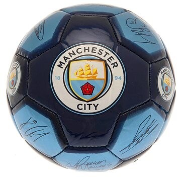 Ouky Manchester City FC, podpisy, modrá, 26 panelov, veľ. 1