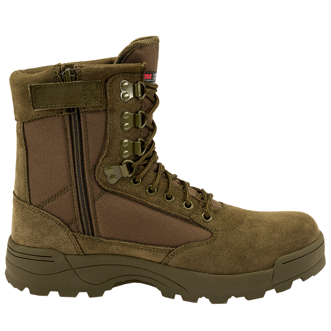 Topánky Brandit Tactical Boot Zipper - olivové, 46