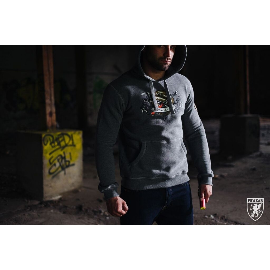 Mikina PGwear Working Class Game - sivá, M