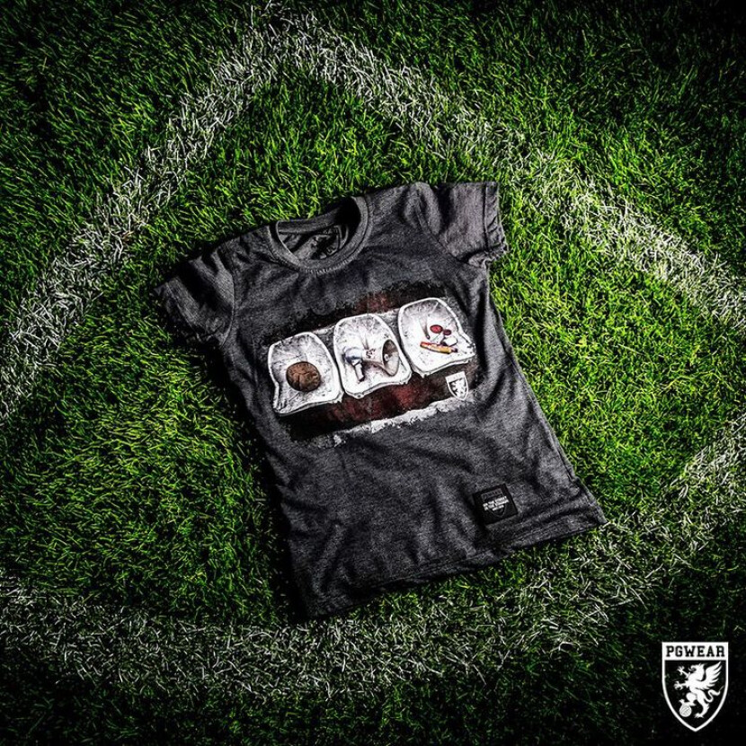 Tričko dámske PGwear Soul Of Football - sivé, M