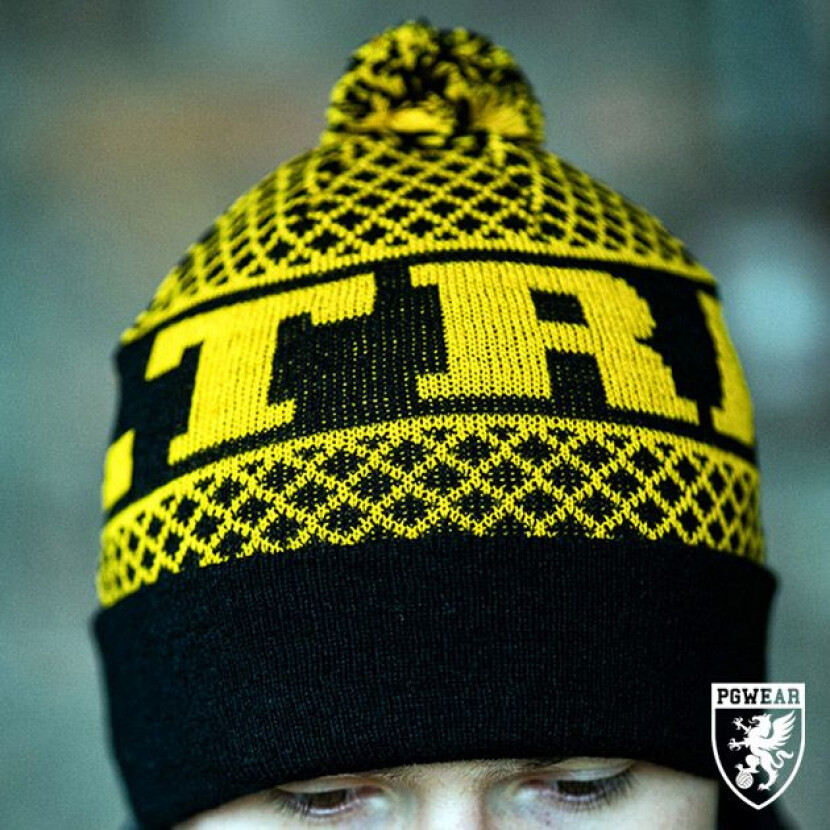 Čiapka zimná PGwear Ultras - čierna-žltá