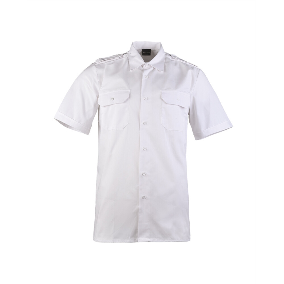 Košeľa Servis s krátkym rukávom - biela, 3XL