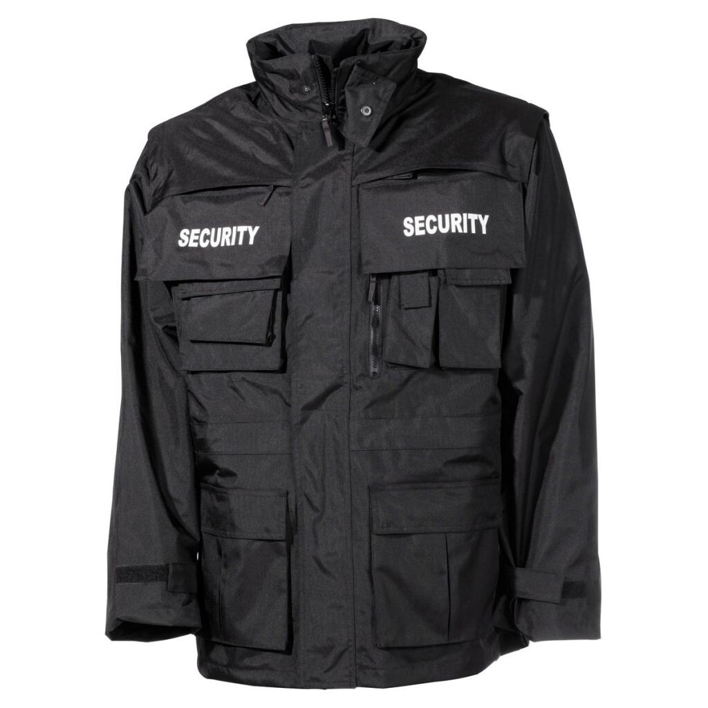 Nepremokavá bunda MFH Security - čierna, 3XL