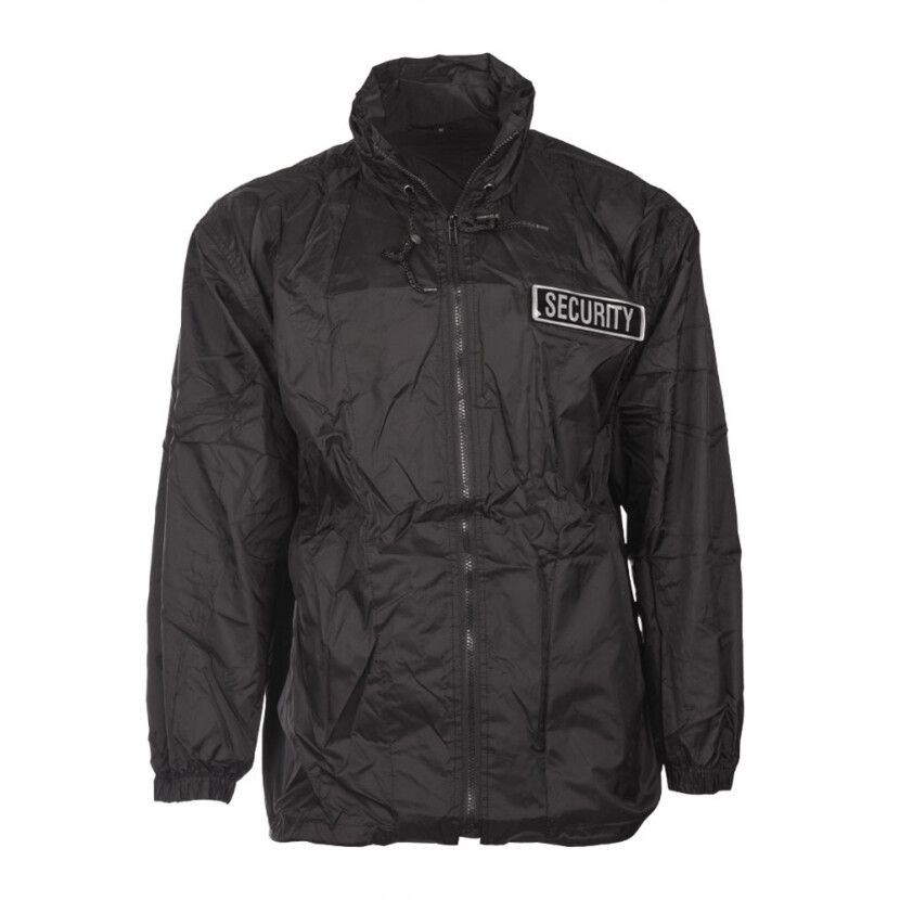 Bunda Mil-Tec Security Windbreaker - čierna, L