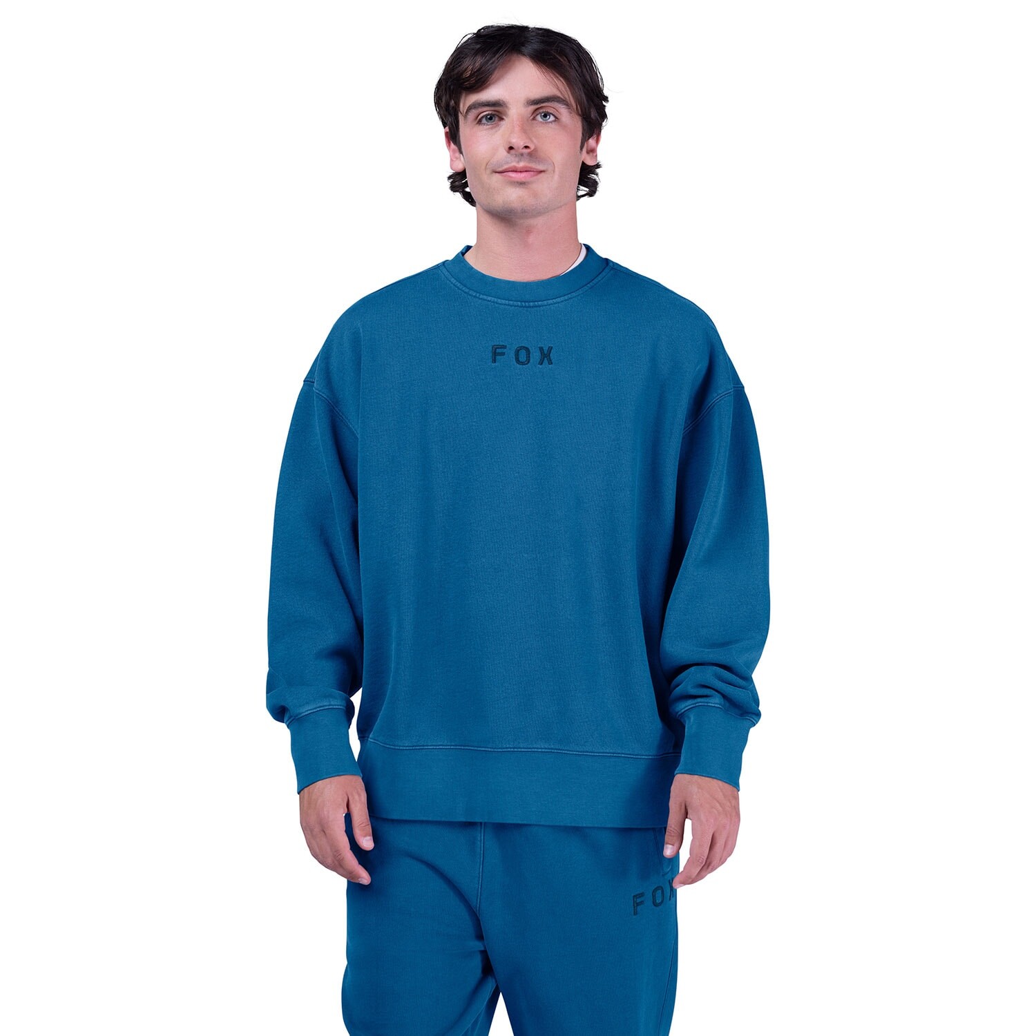 Fox Wordmark Oversized Fleece Crew