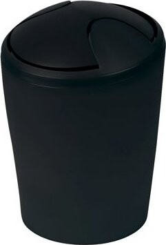 Spirella výklopný odpadkový kôš Move, čierny, plast, 5 l
