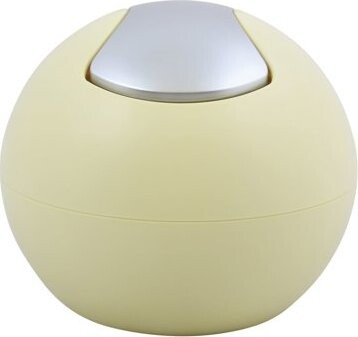 Spirella mini výklopný odpadkový kôš Bowl Matt, matný žltý, plast, 1 l
