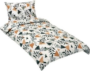 BELLATEX Obliečky krep 80/207 záhrada krémové 140 × 200, 70 × 90