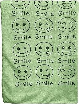 Kaptan Rychleschnoucí osuška Smile 70 × 140 cm, zelená