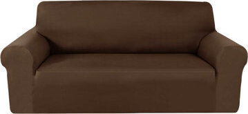 TEXTILOMANIE Napínací poťah na dvojmiestnu sedačku Avero, hnedý