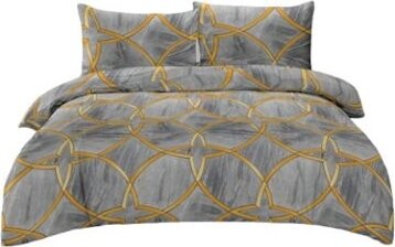 TEXTILOMANIE Obliečky z mikrovlákna RYNETH sivé 70 × 80 cm/140 × 200 cm