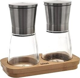 Orion Mlynček sklo/antikoro + bambus. tácka v. 13,6 cm 2 ks