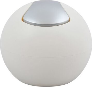 Spirella mini výklopný odpadkový kôš Bowl Matt, matný biely, plast, 1 l