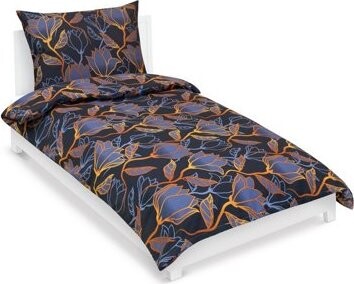 BELLATEX Obliečky bavlna 90/539 polnočný kvet 140 × 200, 70 × 90