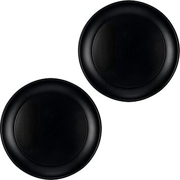 GODAN Plastový tanier čierny 21 cm, 2 ks