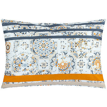 BELLATEX Obliečka 50 × 70 cm, retro sivo-oranžová