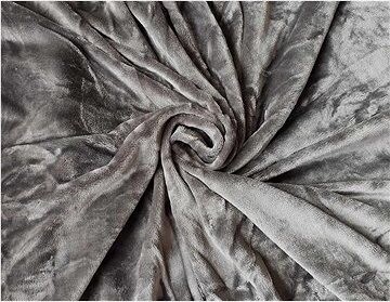 Jahu Plachta na posteľ micro tmavosivá 90 × 200 × 25 cm