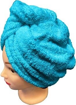 Kaptan Rychleschnoucí froté turban na vlasy, tyrkysový