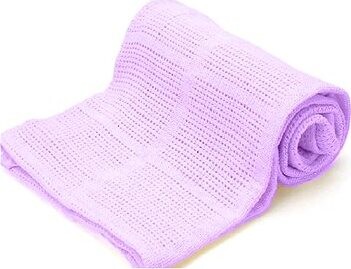 Kaptan Bavlněná celulární deka 70 × 90cm, fialová