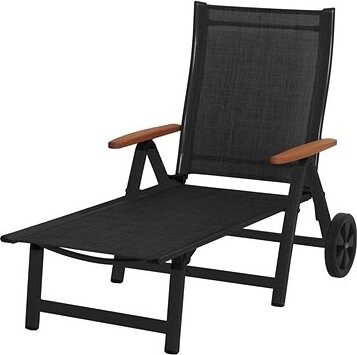 ROJAPLAST Ležadlo záhradné ASS COMFORT, antracit/čierne