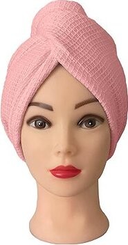 Kaptan Turban na vlasy vafle, růžový