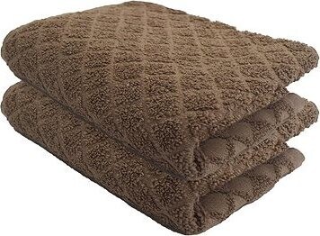 Kaptan Dětský ručník Káro 40 × 60 cm, světle hnědý