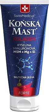 SwissMedicus Konská Masť s Kolagénom Forte Hrejivá 200 ml