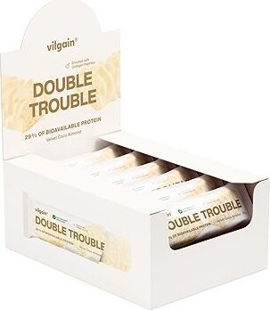 Vilgain Double Trouble Protein Bar 12 × 55 g Velvet Choco Almond