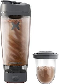 PROMiXX Pro shaker dobíjací – Graphite Grey 600 ml