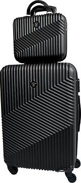BERTOO cestovný kufor Milano – čierna sada 2 v 1