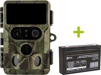 OXE Tarantula WiFi 4K, ext. akum. 6 V/7 Ah a napájací kábel + 32 GB SD karta, 8 ks batérií a statív